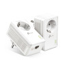TP-Link AV1000 Powerline Gigabit mrežni adapter, 1000Mbps, dodatna strujna utičnica, HomePlug AV2 (duplo pakiranje)