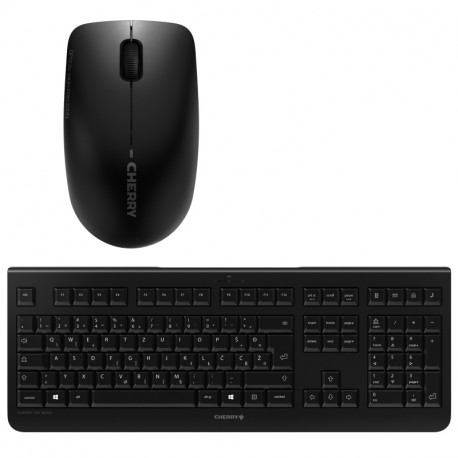 Cherry DW 3000 bežična tipkovnica + miš, crna