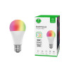 WOOX WiFi Smart LED RGB+CCT žarulja E27, 10W, 806lm, 2700K-6500K dimabilna, WooxHome app, glasovna kontrola - Alexa & Google 