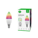 WOOX WiFi Smart LED RGB+CCT žarulja E14, 5W, 470lm, 2700K-6500K dimabilna, WooxHome app, glasovna kontrola - Alexa & Google A