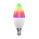 WOOX WiFi Smart LED RGB+CCT žarulja E14, 5W, 470lm, 2700K-6500K dimabilna, WooxHome app, glasovna kontrola - Alexa & Goo