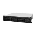 Synology RS1221RP+ RackStation 8-bay NAS server, 4GB DDR4, Hot-Swap 2.5"/3.5" HDD, 4xG-LAN, USB3.2 Gen1×2, eSATA×1, Redundant