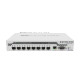 Mikrotik Cloud Router Switch CRS309-1G-8S+IN, Dual core 800MHz CPU, 512MB RAM, 1×GLAN, 8×SFP+ cages, RouterOS, L5 or Swi