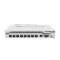 Mikrotik Cloud Router Switch CRS309-1G-8S+IN, Dual core 800MHz CPU, 512MB RAM, 1×GLAN, 8×SFP+ cages, RouterOS, L5 or Swi