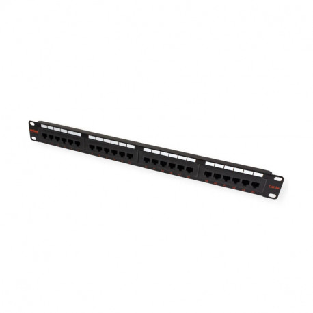 Roline Cat.5e/Class D 19" Patch Panel 24-porta UTP, crni