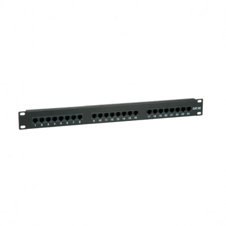 Roline VALUE Cat.5e/Class D 19" Patch Panel 24-porta UTP, crni