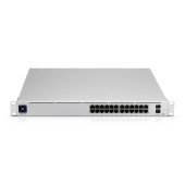 Ubiquiti UniFi Managed 24-port Gigabit Switch, 2×10G SFP+, Rackmount, (USW-PRO-24)