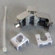 Roline RJ45 Keystone konektor Cat.6/Class E, STP (tool-free), srebrni