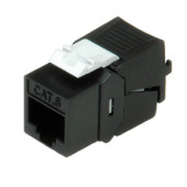Roline RJ45 Keystone konektor Cat.6/Class E, UTP (tool-free), crni