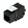 Roline RJ45 Keystone konektor Cat.6/Class E, UTP (tool-free), crni