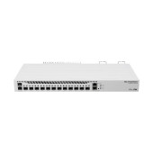 Mikrotik Cloud Core Router 2004-1G-12S+2XS, Cortex A57 CPU, 4GB RAM, 1×G-LAN, 12×10G SFP+, 2×25G SFP28, RouterOS L6, 1U rackm