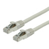 Roline VALUE S/FTP (PiMF) mrežni kabel oklopljeni Cat.6 (LSOH), 1.0m, sivi