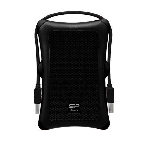 Silicon Power A30 ARMOR 2TB vanjski HDD disk 2.5" USB 3.2 Gen1, MIL-STD 810G, crni