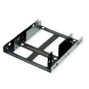 Roline HDD montažni adapter, 3.5" za 2×2.5" HDD/SSD, metalni