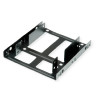 Roline HDD montažni adapter, 3.5" za 2×2.5" HDD/SSD, metalni