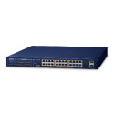PLANET Gigabit PoE preklopnik 24-port 10/100/1000Mbps 802.3at + 2-port 1000X SFP (220W)