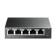 TP-Link 5-port Gigabit PoE Easy Smart preklopnik (Switch), 5×10/100/1000M RJ45, 4×PoE+, metalno kućište, 13" (65W)