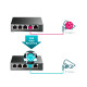 TP-Link 5-port Gigabit PoE Easy Smart preklopnik (Switch), 5×10/100/1000M RJ45, 4×PoE+, metalno kućište, 13" (65W)