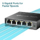 TP-Link 5-port Gigabit Easy Smart preklopnik (Switch), 5×10/100/1000M RJ45 ports, metalno kućište