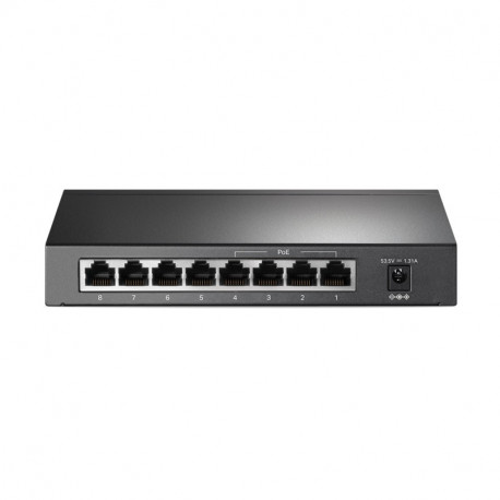 TP-Link 8-port Gigabit PoE preklopnik (Switch), 8×10/100/1000M RJ45 ports, 4×PoE ports, metalno kućište (53W)
