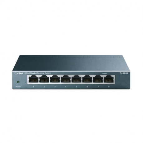 TP-Link 8-port Gigabit Desktop preklopnik (Switch), 8×10/100/1000M RJ45 ports, metalno kućište