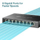 TP-Link 8-port Gigabit Easy Smart preklopnik (Switch), 8×10/100/1000M RJ45 ports, metalno kućište