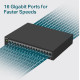 TP-Link 16-port Gigabit Easy Smart preklopnik (Switch), 16×10/100/1000M RJ45 ports, metalno kućište