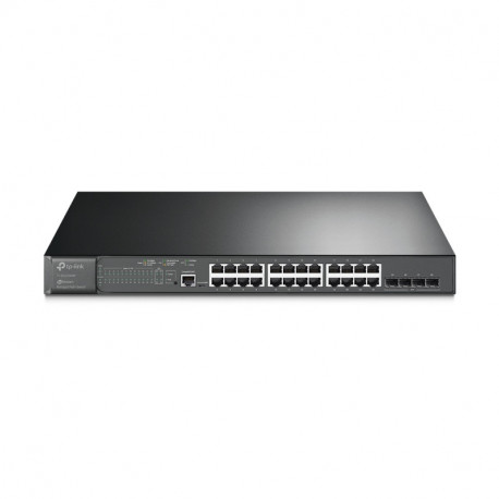TP-Link Omada JetStream 28-port Gigabit L2+ upravljiv PoE+ preklopnik (Switch), 24×10/100/1000M RJ45 ports, 4×Gbit SFP, 