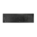 Cherry KW 9100 SLIM bežična/BT tipkovnica, AES-128 enkripcija, crna