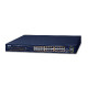 PLANET Gigabit preklopnik (Switch) 24-port IPv4 upravljiv 802.3at PoE + 2-port 100/1000X SFP (300W)