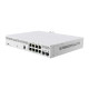 Mikrotik Cloud Smart Switch CSS610-8P-2S+IN, 8×G-LAN PoE-out, 802.3af/at, 2×SFP+ 10G, SwOS, desktop kučište, PSU