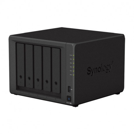 Synology DS1522+ DiskStation 5-bay All-in-1 NAS server, 2.5"/3.5" HDD/SSD/M.2 podrška, Hot Swappable HDD, Wake on LAN/WA