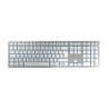Cherry KW 9100 Slim bežična tipkovnica za MAC, Srebrno/Bijela