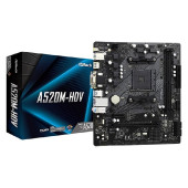 Asrock MB A520M-HDV, S. AM4, DDR4/4733+(OC), PCIe 3.0, G-LAN, VGA/DVI-D/HDMI, mATX