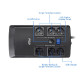 Fortron Source UPS NanoFit 800VA/480W, Offline, 2×USB, 6×Schuko, RJ45, 1×5Ah, 3.5min autonomija@50%