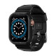 Spigen Rugged Armor Pro, zaštitna maska s remenom za Apple pametni sat, crna - Apple Watch 8/7 (45mm)/SE 2022/6/SE/5/4 (
