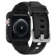 Spigen Rugged Armor Pro, zaštitna maska s remenom za Apple pametni sat, crna - Apple Watch 8/7 (45mm)/SE 2022/6/SE/5/4 (
