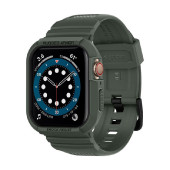 Spigen Rugged Armor Pro, zaštitna maska s remenom za Apple pametni sat, zelena - Apple Watch 8/7 (45mm)/SE 2022/6/SE/5/4 (44m