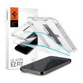 Spigen Glass tR EZ Fit, zaštitno staklo za ekran telefona, 2 kom + okvir za instalaciju - iPhone 14 Pro Max