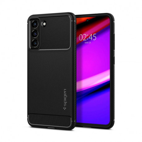 Spigen Rugged Armor, zaštitna maska za telefon, crna - Samsung Galaxy S21 FE 5G