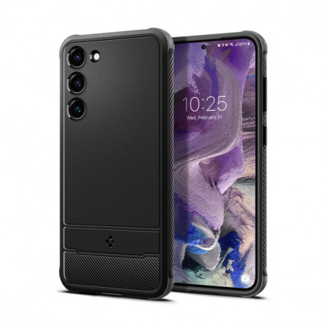 Spigen Rugged Armor, zaštitna maska za telefon, crna - Samsung Galaxy S23 (ACS05711) 