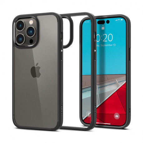 Spigen Ultra Hybrid, zaštitna maska za telefon, mat crna - iPhone 14 Pro Max