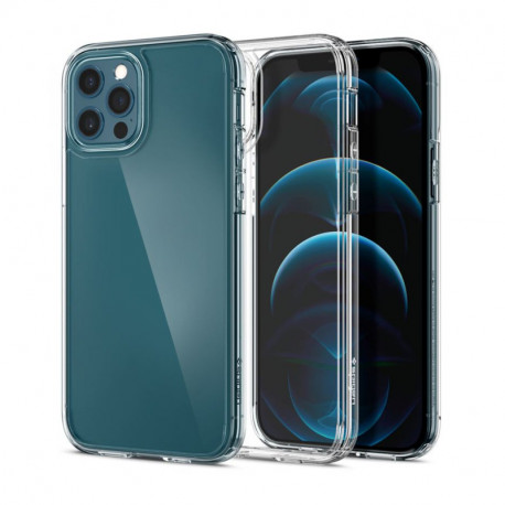 Spigen Ultra Hybrid, zaštitna maska za telefon, prozirna - iPhone 12/Pro