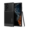 Spigen Rugged Armor, zaštitna maska za telefon, mat crna - Samsung Galaxy S22 Ultra (ACS03914)