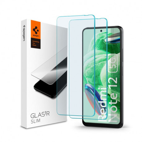 Spigen Glass tR Slim, zaštitno staklo za ekran telefona, 2 kom - Xiaomi Redmi Note 12 5G/POCO X5 5G (AGL06048)
