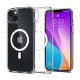 Spigen Crystal Hybrid MagSafe, zaštitna maska za telefon, prozirno-bijela - iPhone 14 Plus (ACS04656)