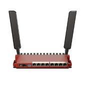 Mikrotik L009UiGS-2HaxD-IN, 800MHz CPU, 512MB RAM, 8×G-LAN, 1×2.5G SFP, 2.4 GHz 802.11b/g/n/ax dual-chain, 4dBi 2.4GHz e