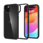 Spigen Crystal Hybrid, zaštitna maska za telefon, mat crna - iPhone 15 Plus (ACS06462)