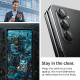 Spigen Glass tR EZ Fit Optik Pro, zaštitno staklo za kameru, 2 kom + okvir za instalaciju, crno - Samsung Galaxy Z Fold5