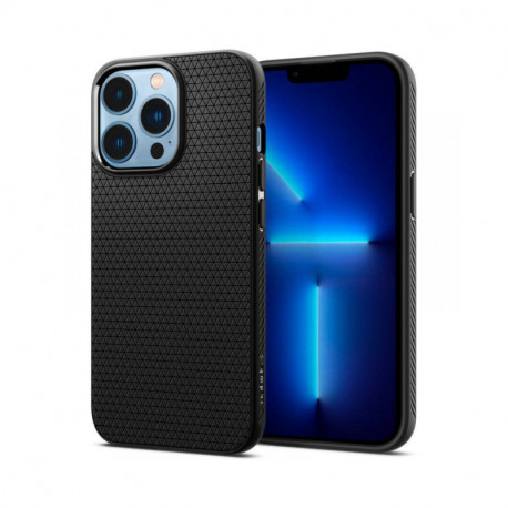 Spigen Liquid Air, zaštitna maska za telefon, mat crna - iPhone 15 Plus (ACS06650)